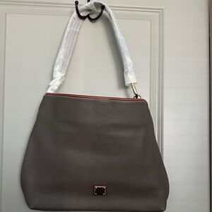 Dooney & Bourke Elegant Brown Shoulder Bag